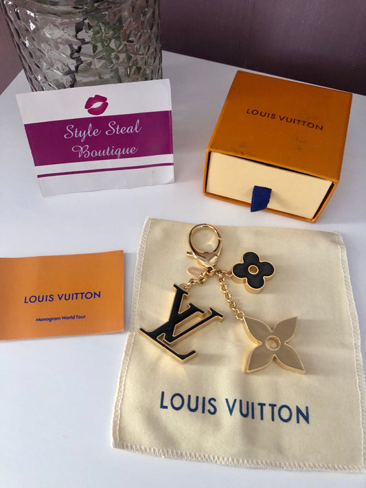 Fleur De Monogram Keychain