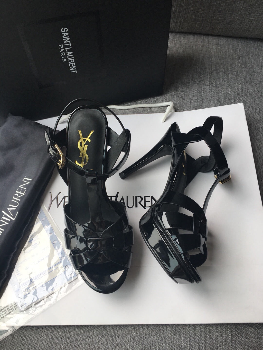Tribute Patent Sandals 13cm
