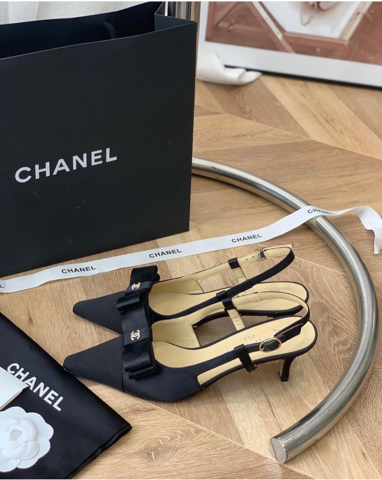 CC Bow Slingbacks
