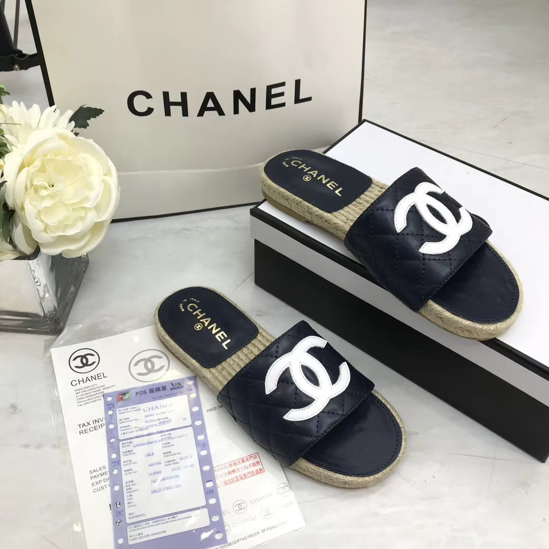 Quilted Slide Sandals